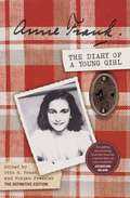 Cover of 'Diary of Anne Frank', uncluding a black and white photo of a young girl with dark hair.